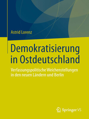 cover image of Demokratisierung in Ostdeutschland